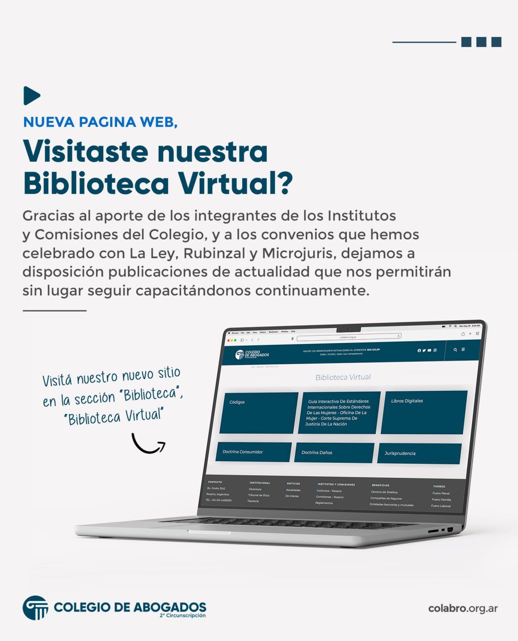 ¿Visitaste nuestra biblioteca virtual?